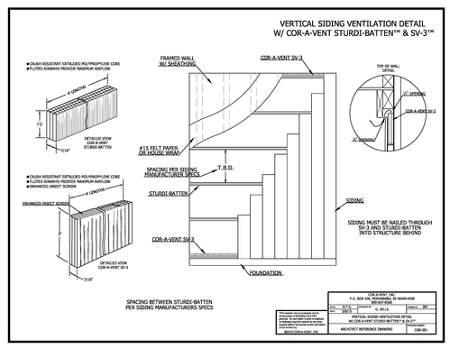 Sturdi-Batten vertical siding detail